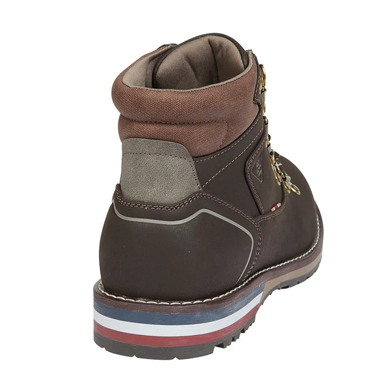 UKD Men's R21 Hiker Boots in Dark Brown PU/Imitation Nubuck-2